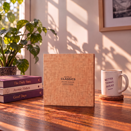 Repeat Classics Natural Linen Photo Album
